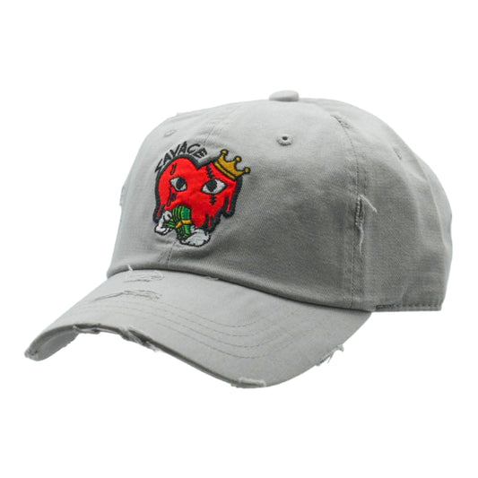 Savage Heart Distressed Vintage Dad Hat