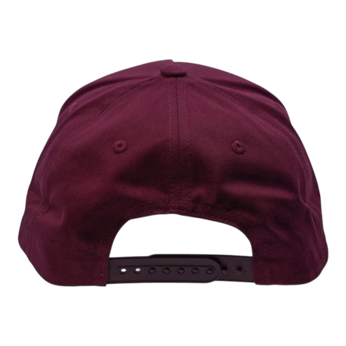 Blank Solid Color Mid-High Crown Snapback Hat