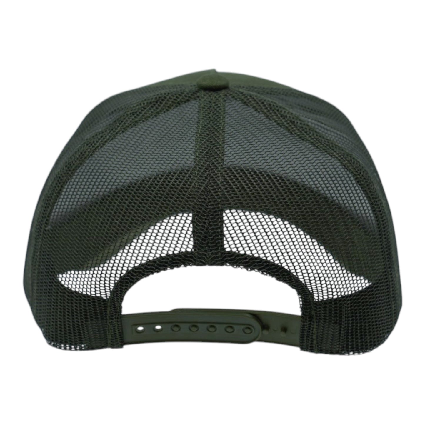 Blank Solid Color Mid-High Crown Trucker Hat
