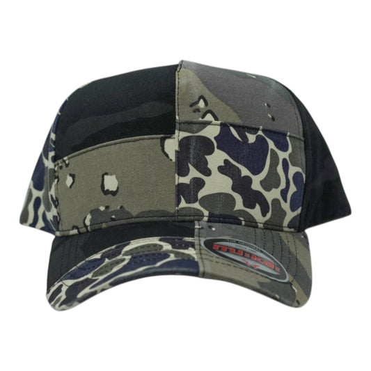 Multi Camo Patch Snapback Hat
