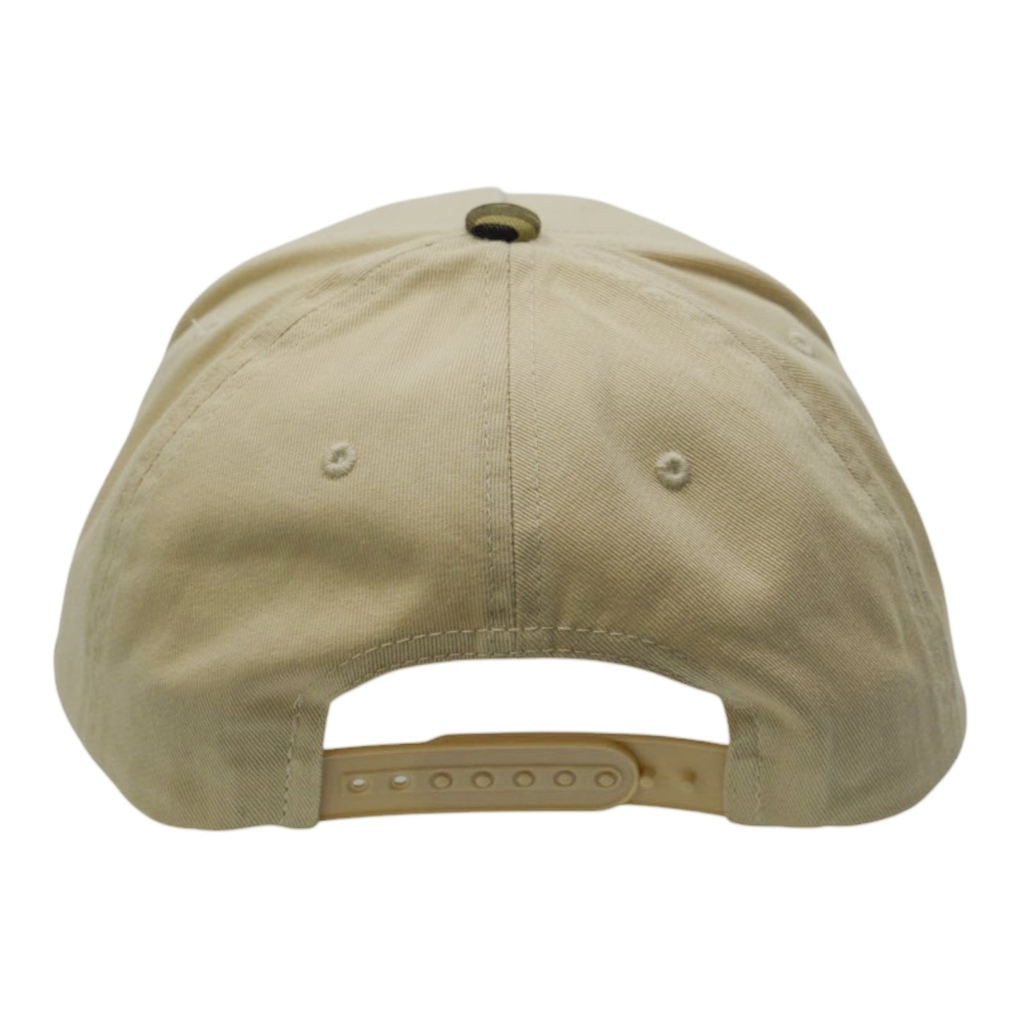 Blank Distressed 2-Tone Camo Mid-High Crown Snapback Hat