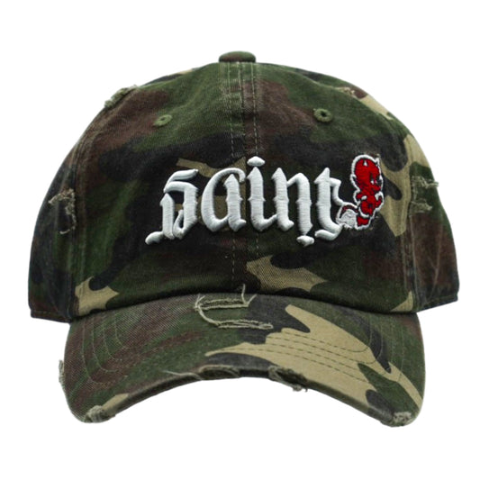 Saint Devil Distressed Vintage Dad Hat