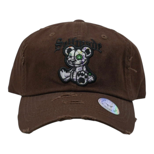 Selfmade Bear Distressed Vintage Dad Hat